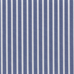 Blue & White Reverse Stripe Broadcloth - Made-to-Order Shirt