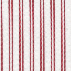 Red Double Stripe Twill - Made-to-Order Shirt