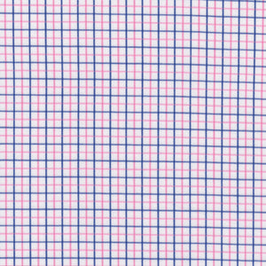 Blue & Pink Tattersall Check Broadcloth - Made-to-Order Shirt