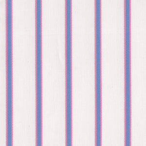 Pink & Blue Stripe Broadcloth - Made-to-Order Shirt