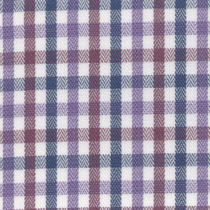 Blue & Purple Tattersall Broadcloth - Made-to-Order Shirt