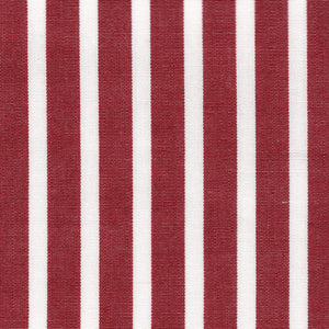 Red & White Reverse Stripe Broadcloth - Made-to-Order Shirt