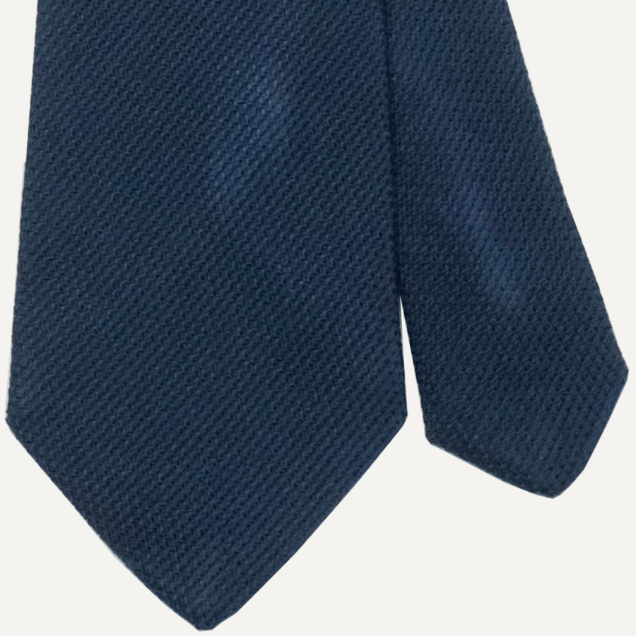 Navy Grenadine Piccolo Tie