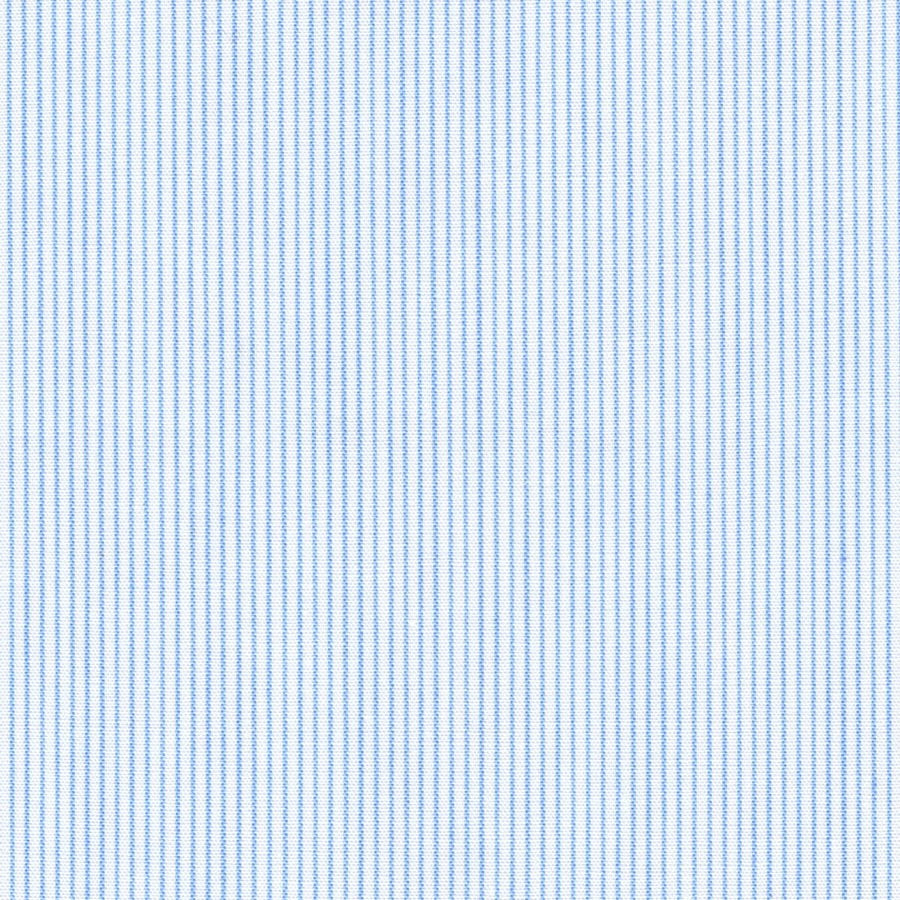 Light Blue Hairline Stripe Broadcloth - Made-to-Order Shirt