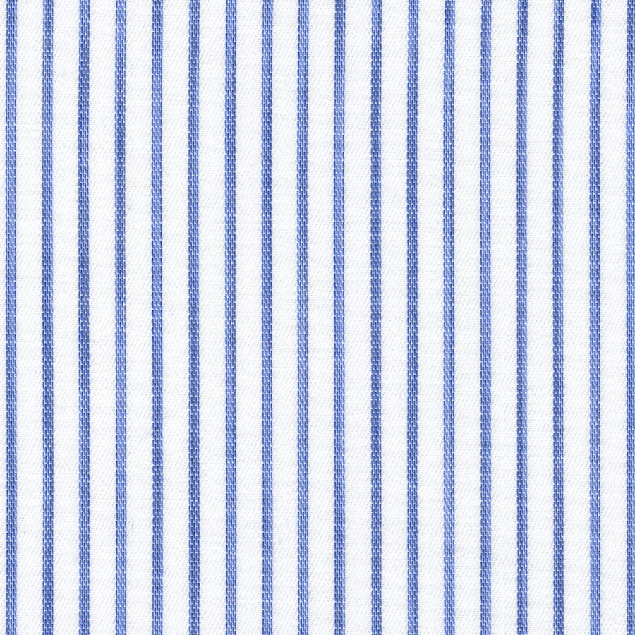 Blue Banker Stripe Broadcloth - Made-to-Order Shirt