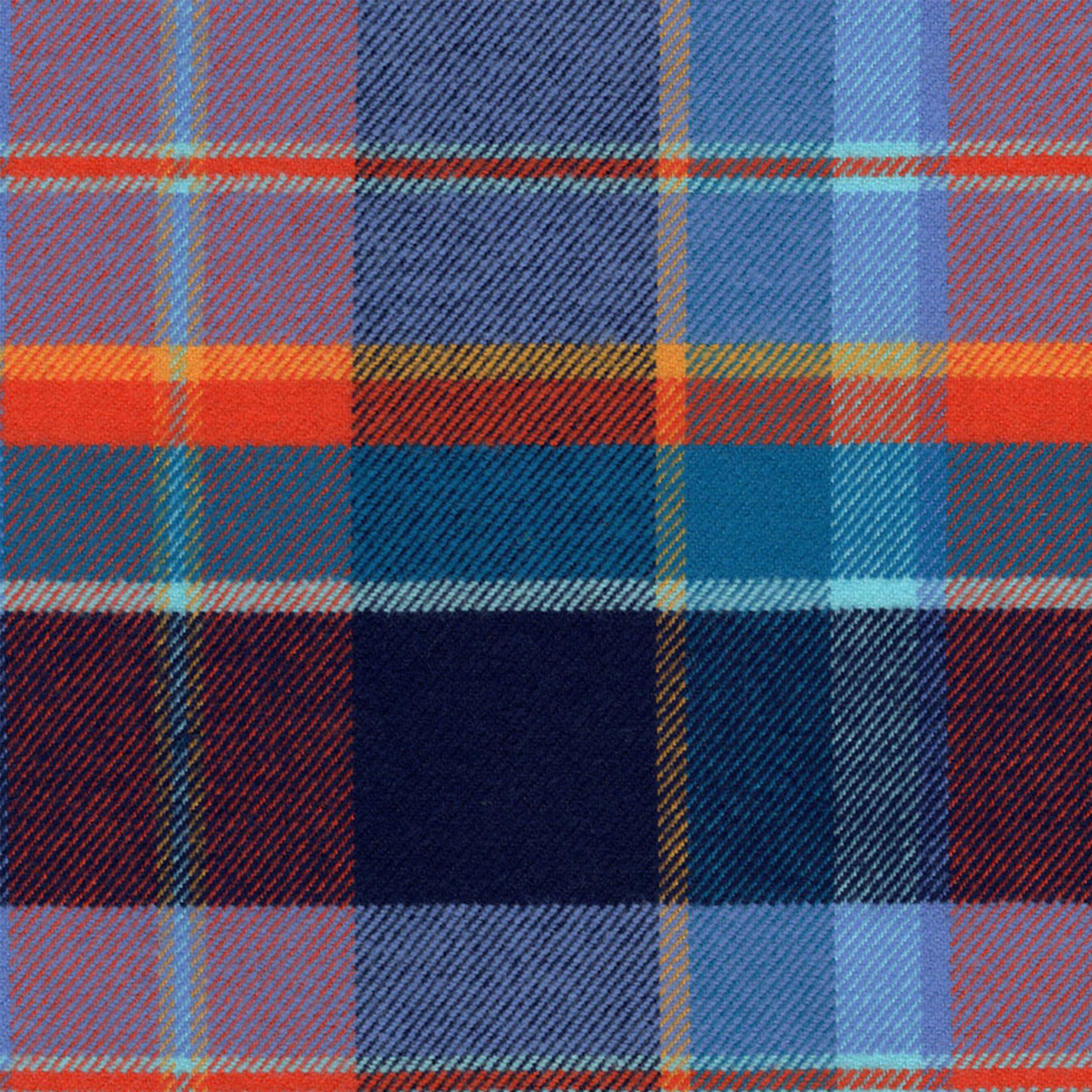 Blue, Orange, Lavender Plaid Flannel- Made-to-Order Shirt