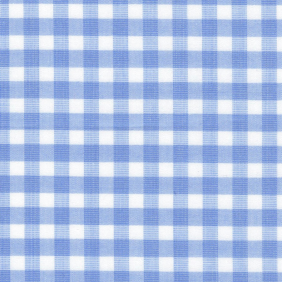 Blue Gingham Check Broadcloth - Made-to-Order Shirt