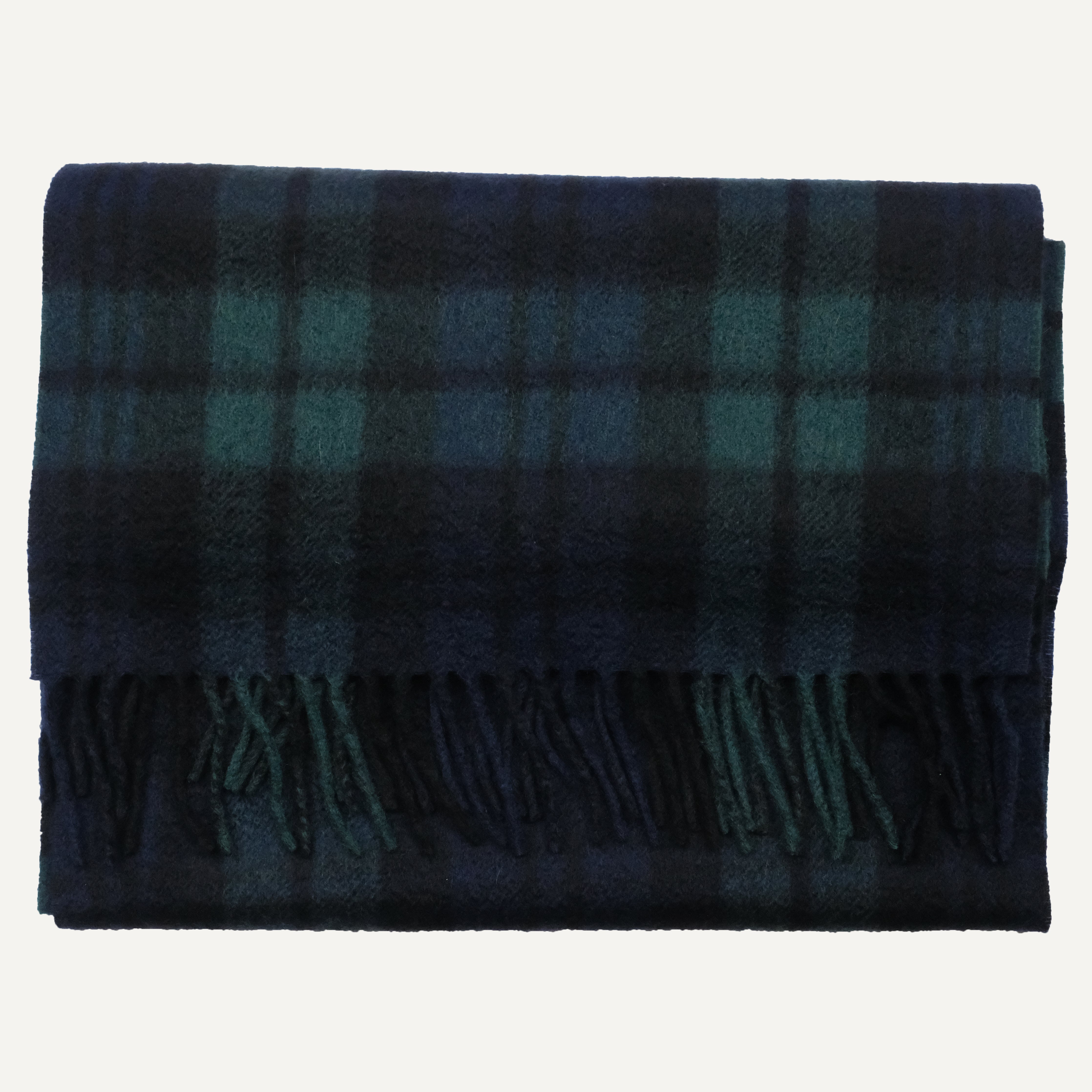 Black Watch Tartan Cashmere Scarf