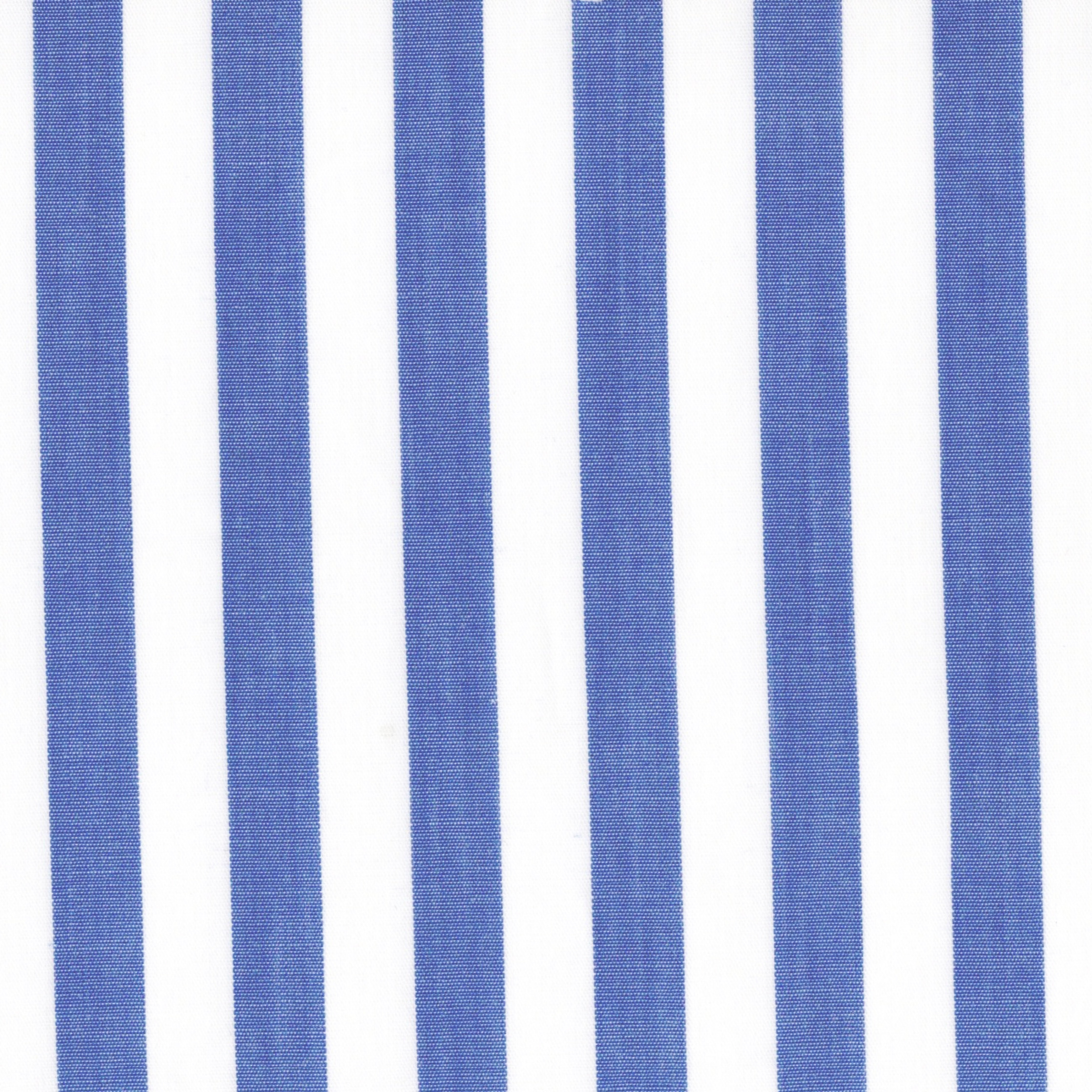 Blue Awning Stripe Broadcloth - Made-to-Order Shirt