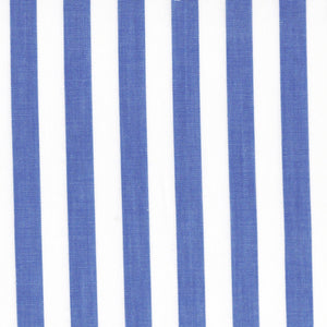 Blue Awning Stripe Broadcloth - Made-to-Order Shirt