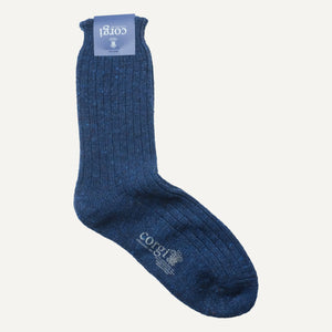 Blue Donegal Boot Sock