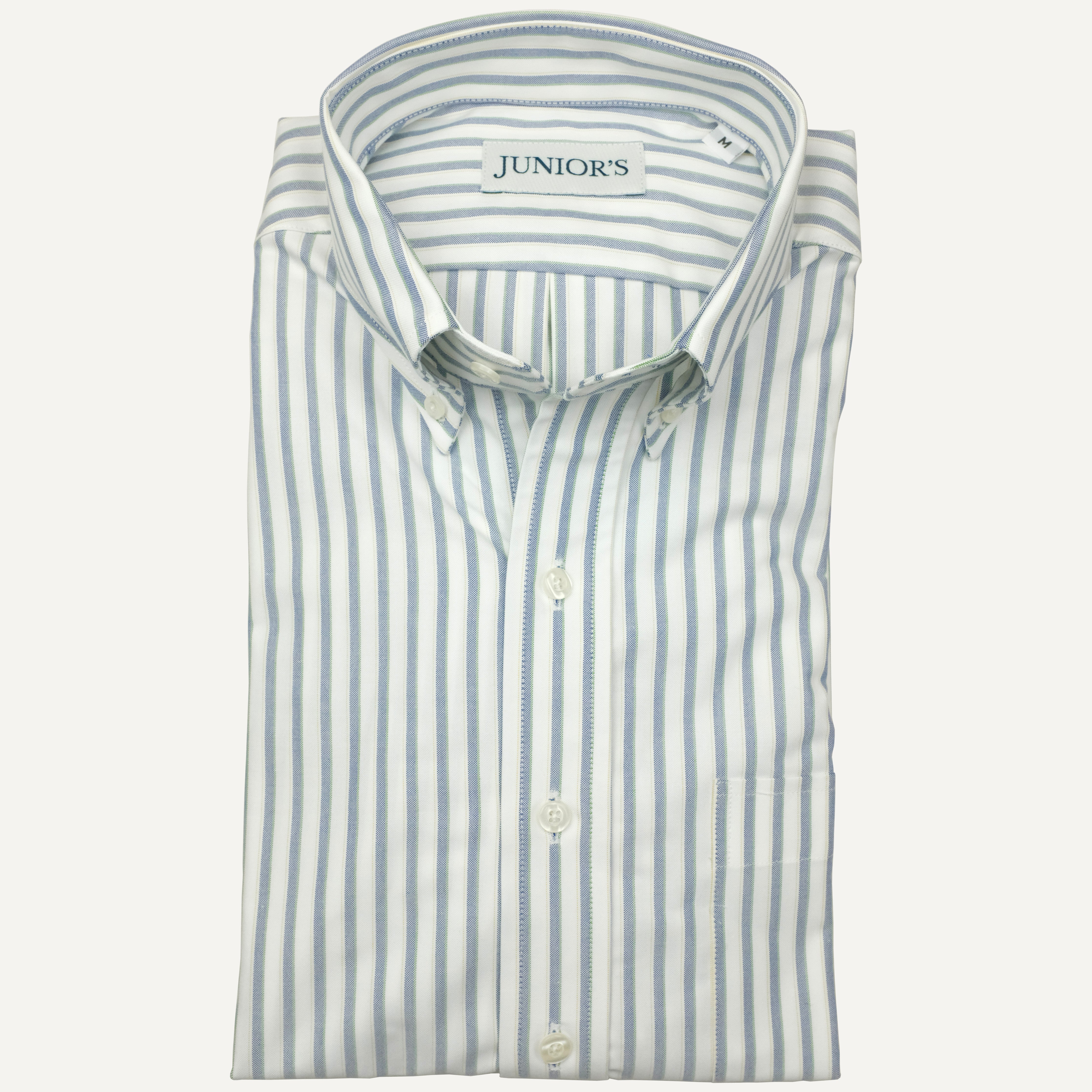 Blue Stripe Oxford Cloth Button-Down Sport Shirt