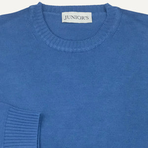 Denim Blue Cotton Sweater
