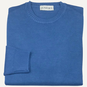 Denim Blue Cotton Sweater