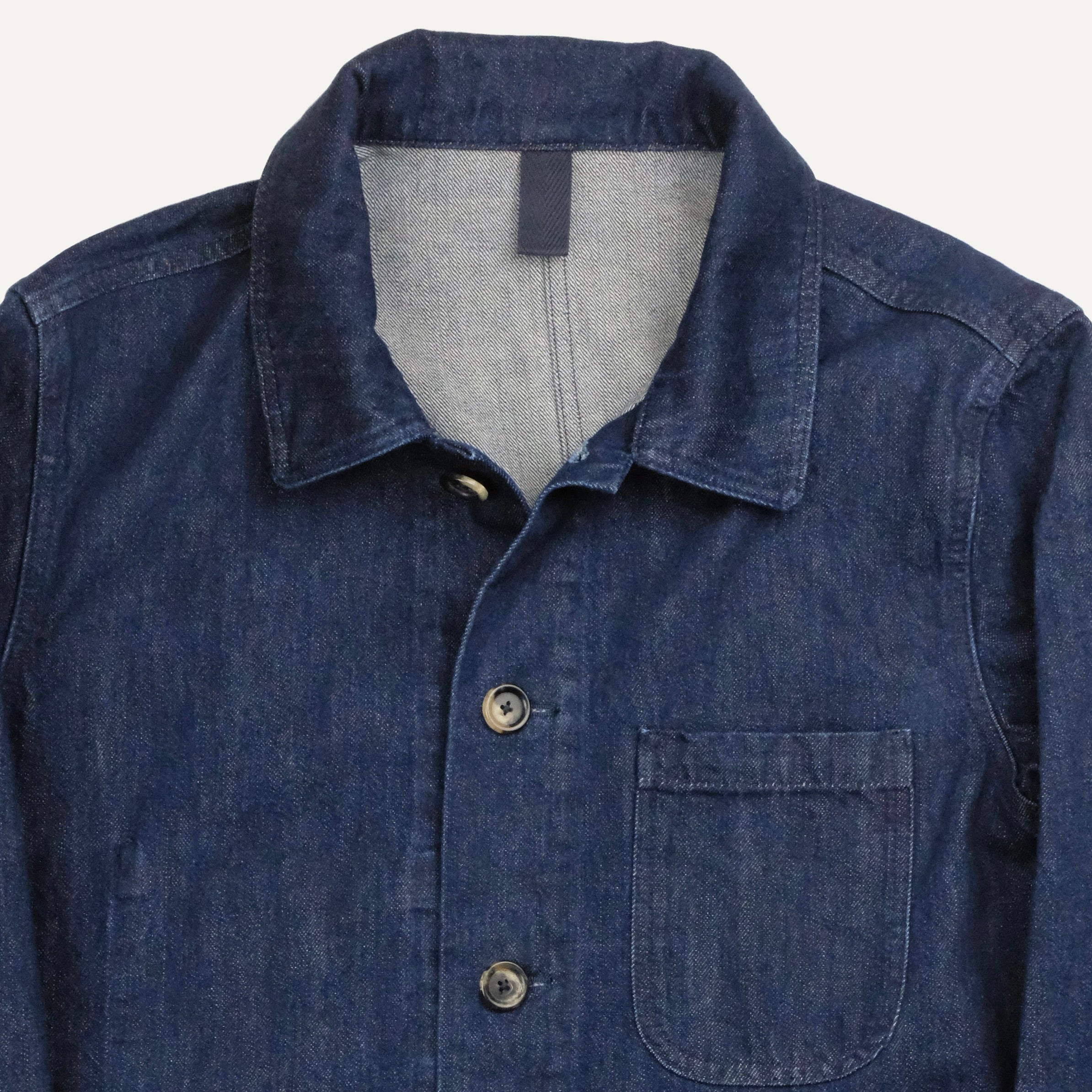 Denim Dark Wash Cotton Work Jacket