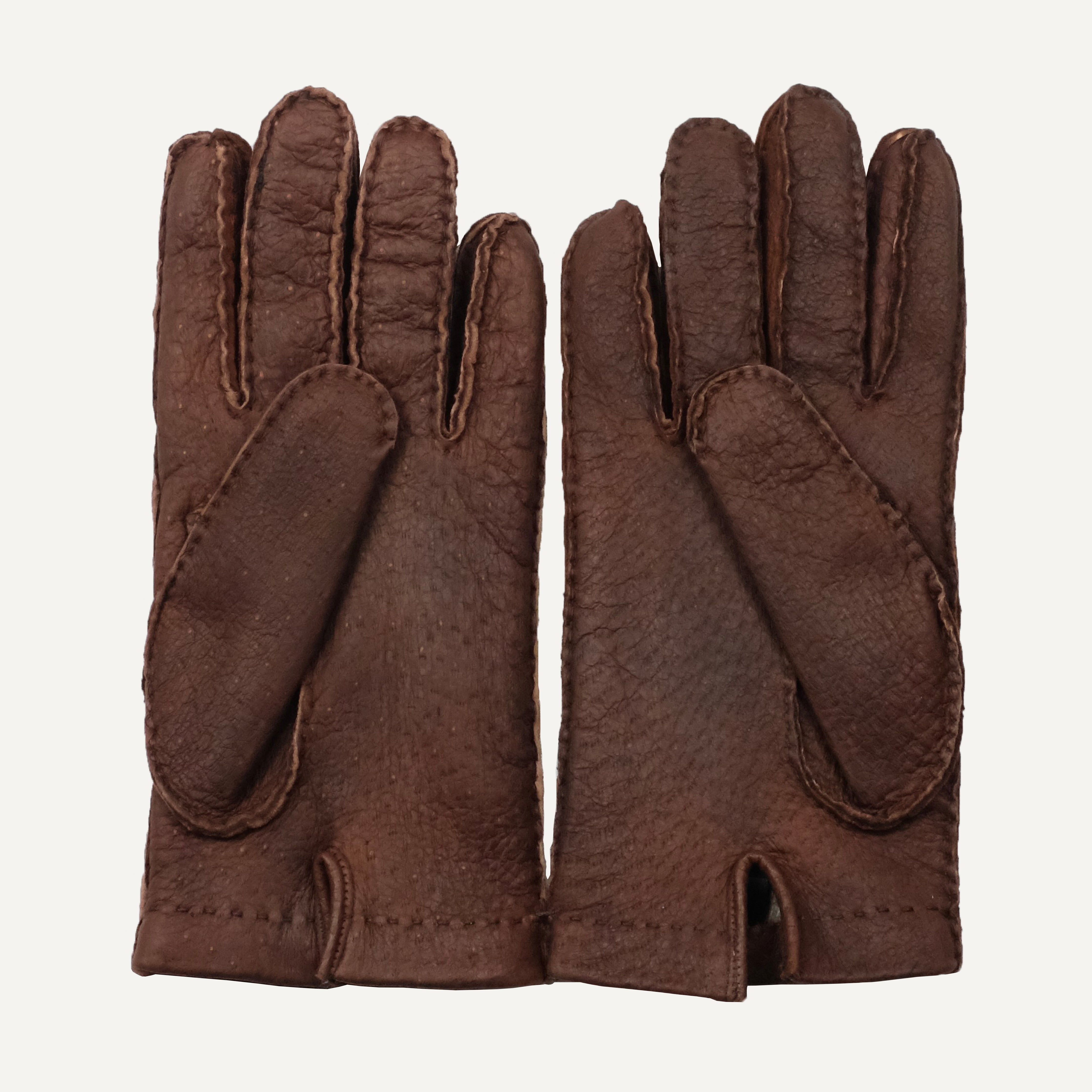小物 DENTS PECCARY LEATHER GLOVES 8 D-BROWN Brown Peccary Leather Gloves