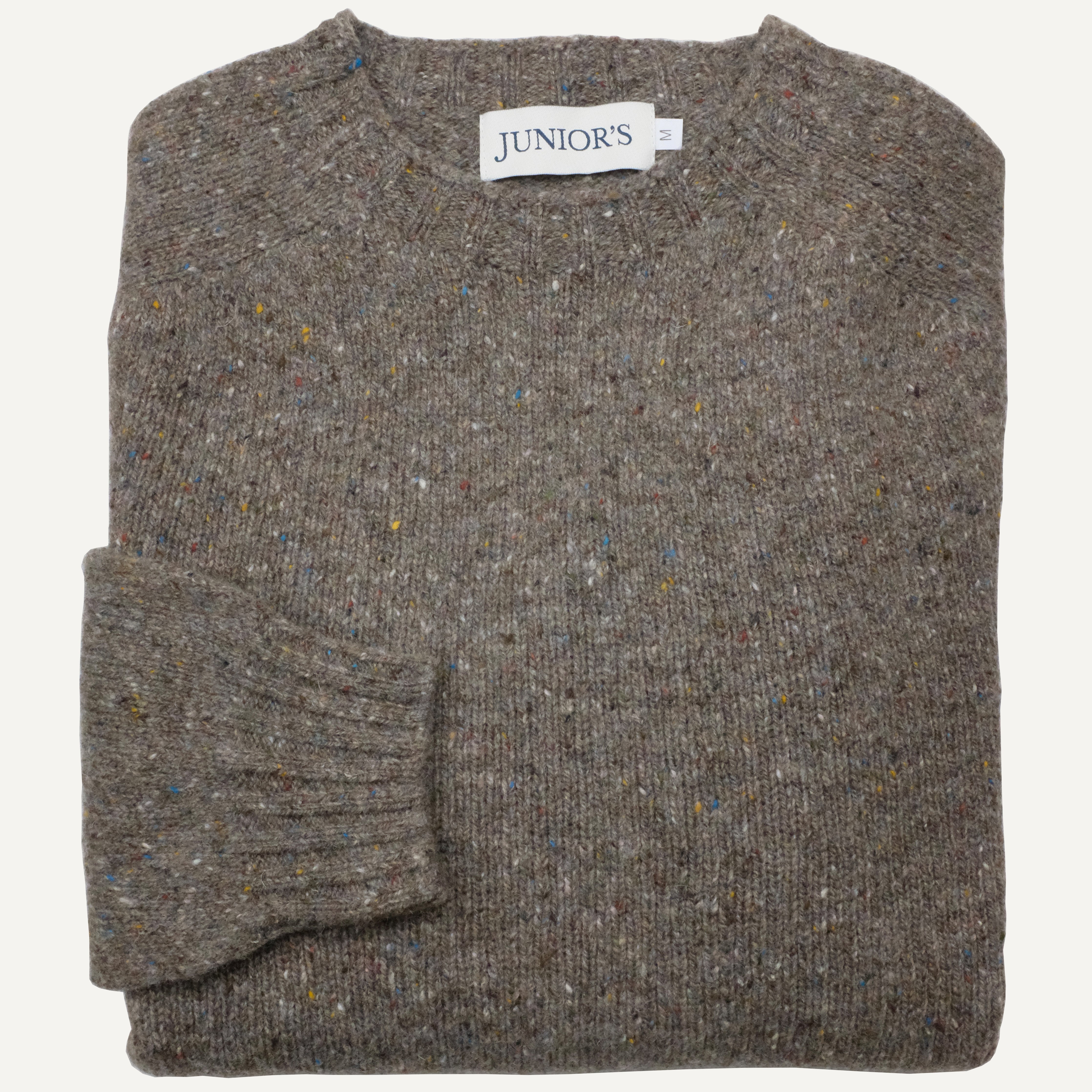 Driftwood Nep Scottish Shetland Crewneck Sweater