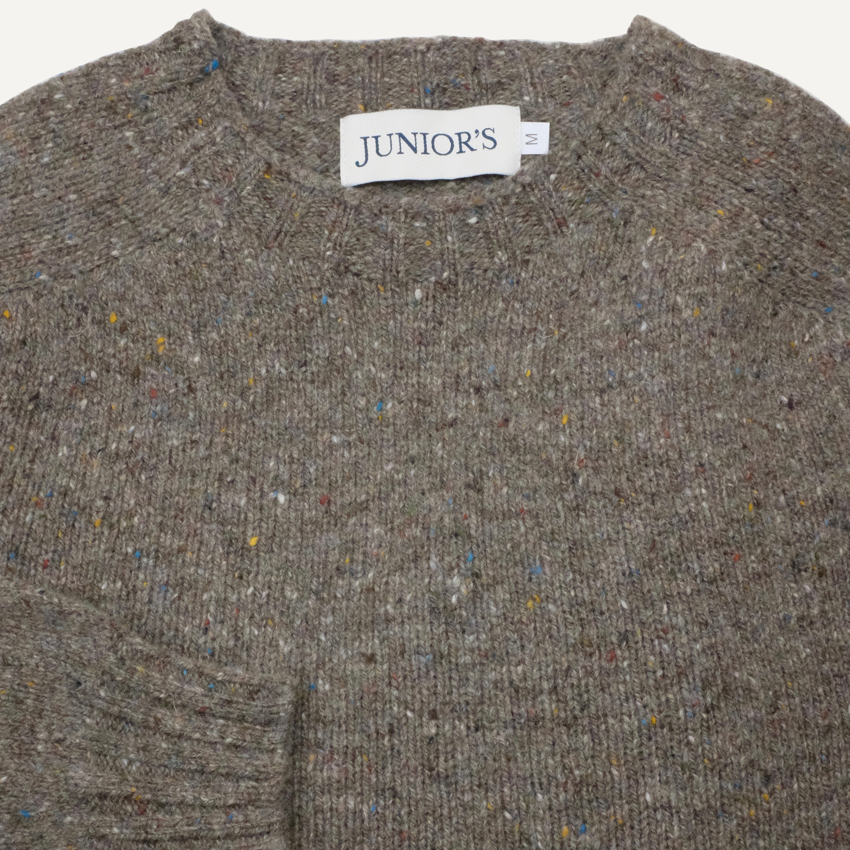 Driftwood Nep Scottish Shetland Crewneck Sweater