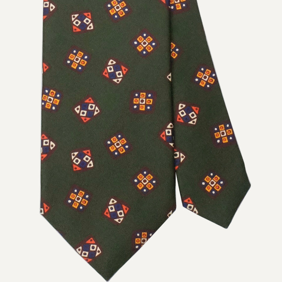 Green Shapes Tie