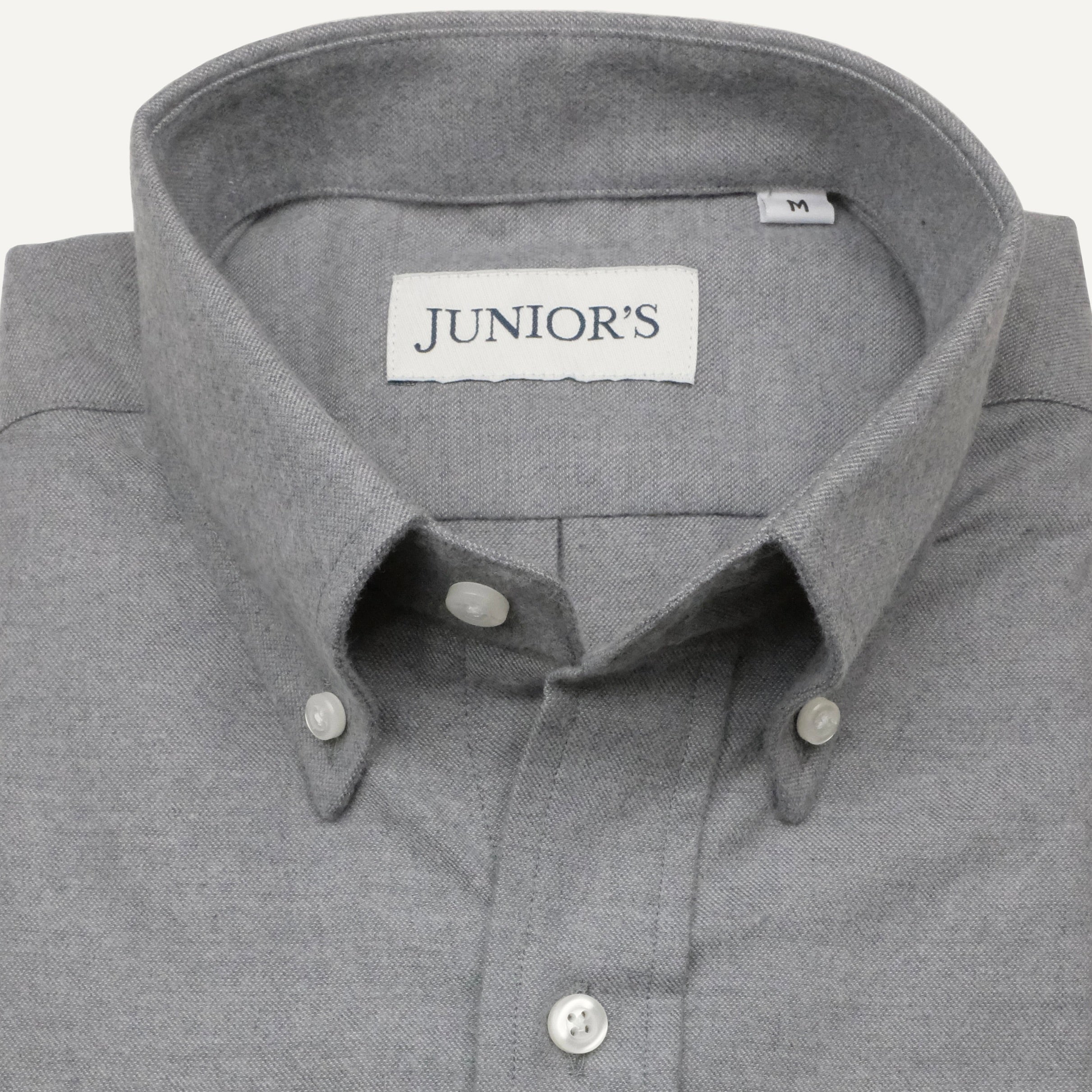 Grey Flannel Button-Down Sport Shirt