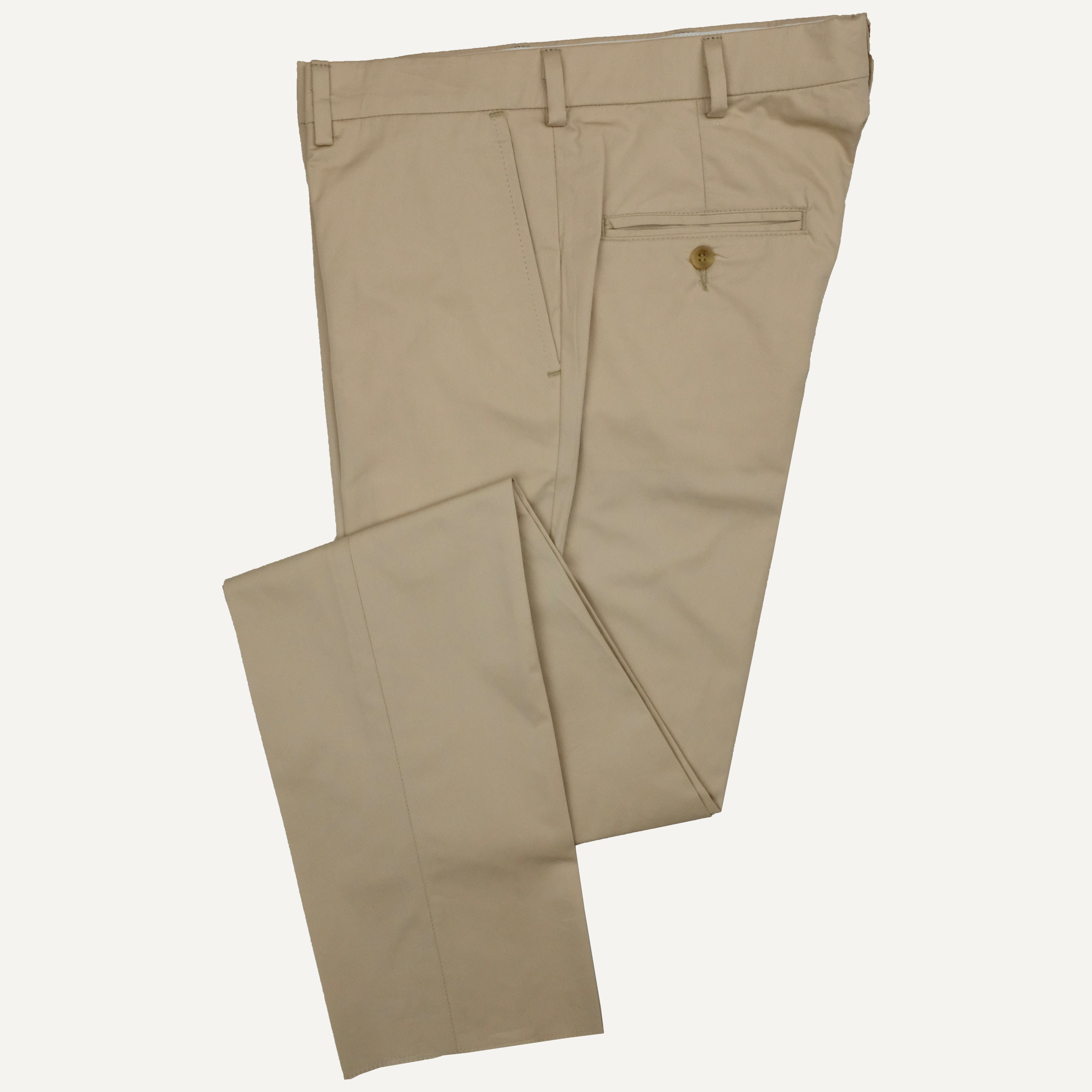 Khaki Lightweight Cotton Twill Trouser