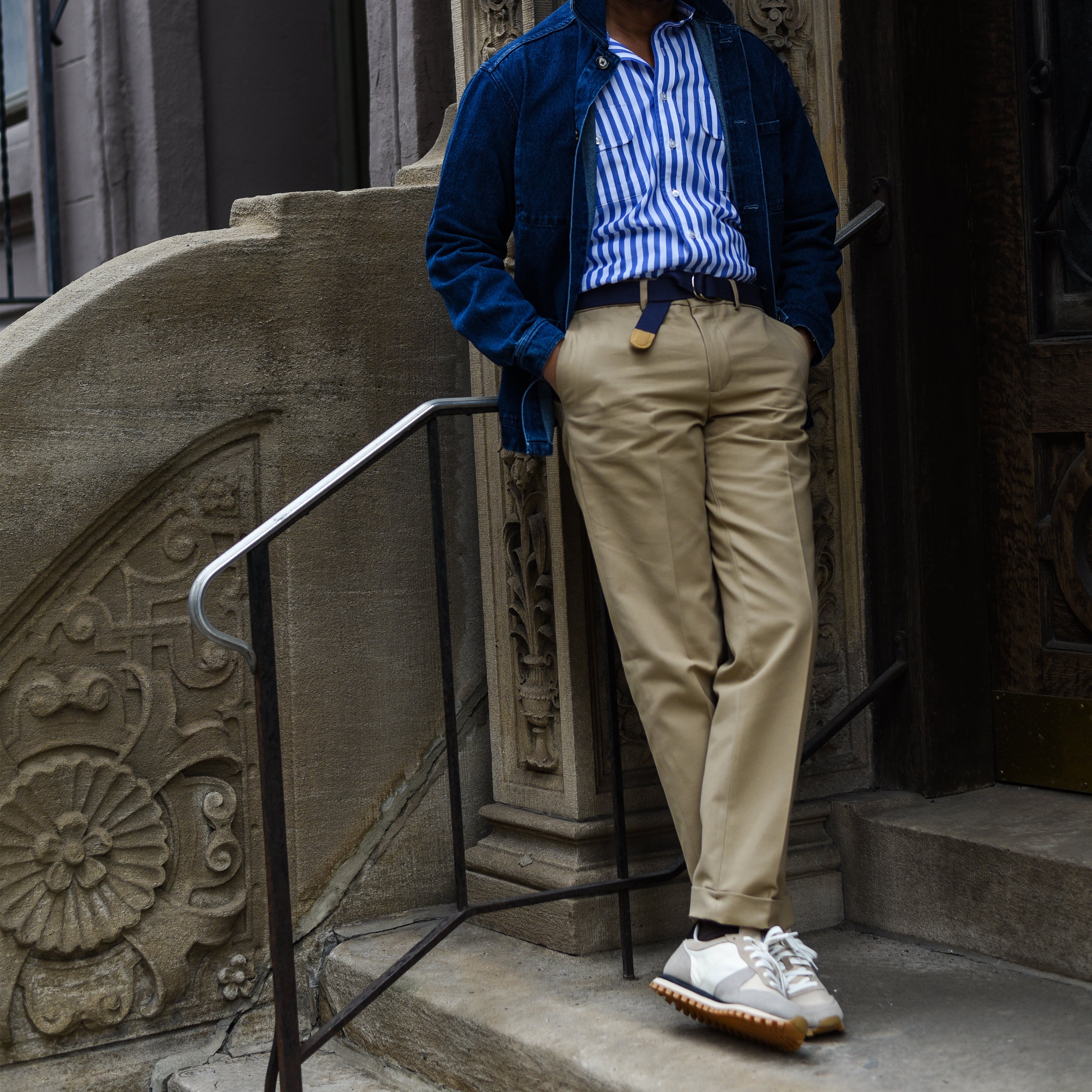 Khaki Cotton Canvas Trouser