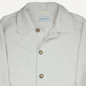 Natural Linen Work Jacket