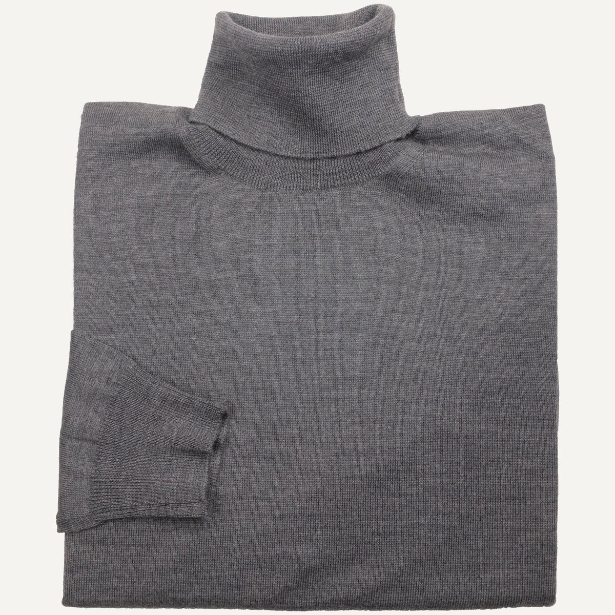 Grey Merino Rollneck