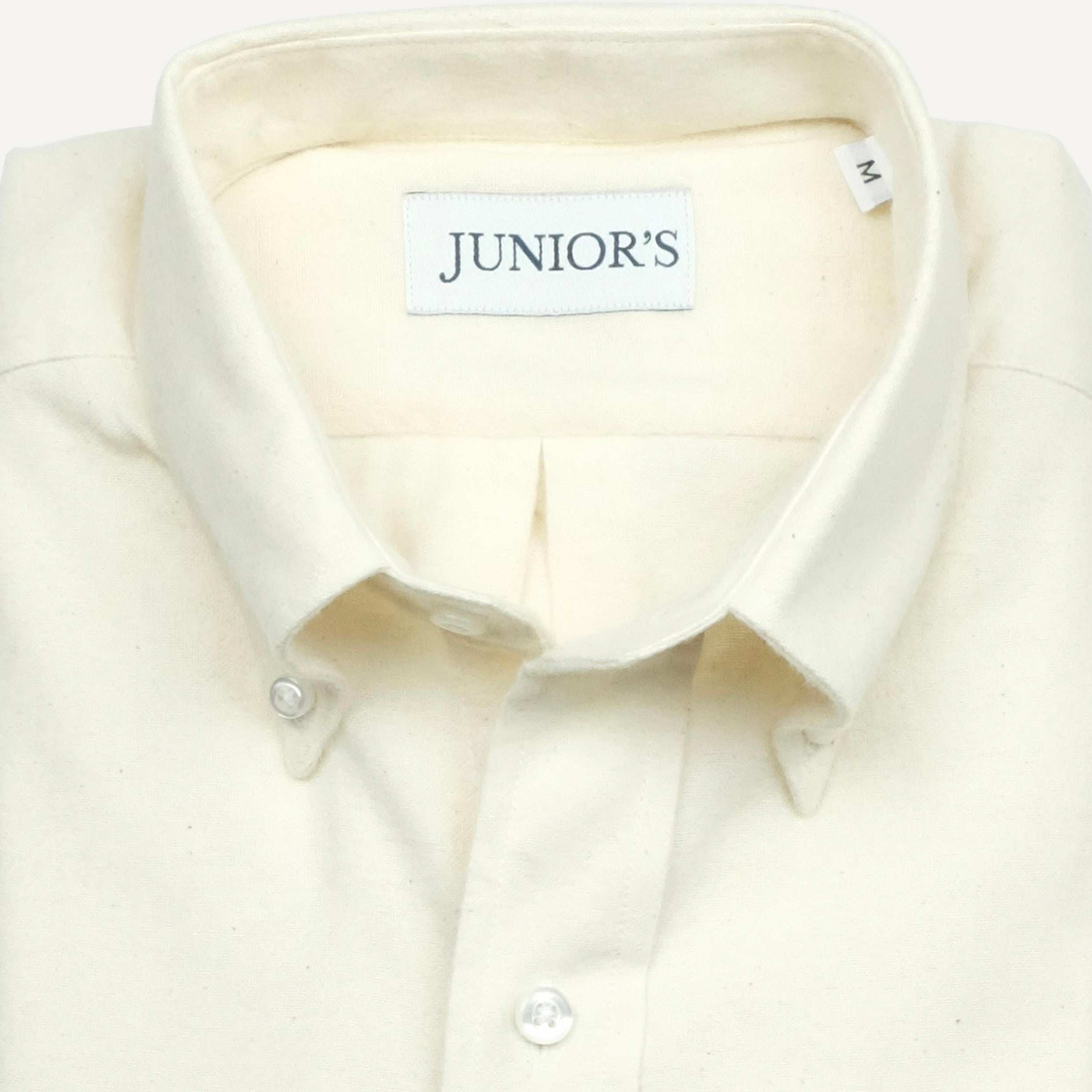 Natural Double Nap Flannel Button-Down Sport Shirt