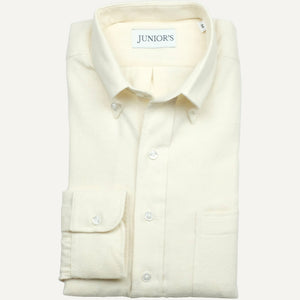 Natural Double Nap Flannel Button-Down Sport Shirt