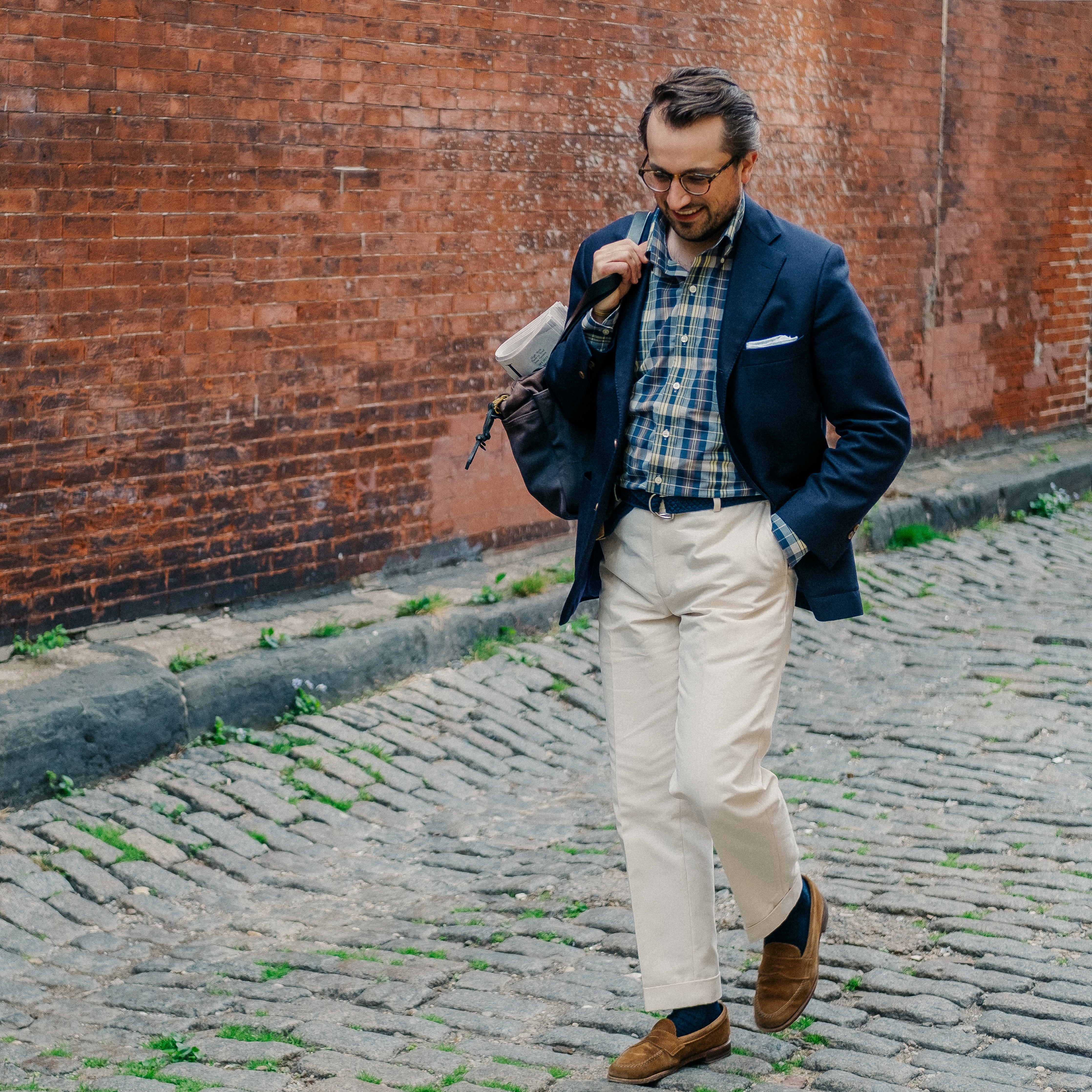 Natural Cotton Canvas Trouser