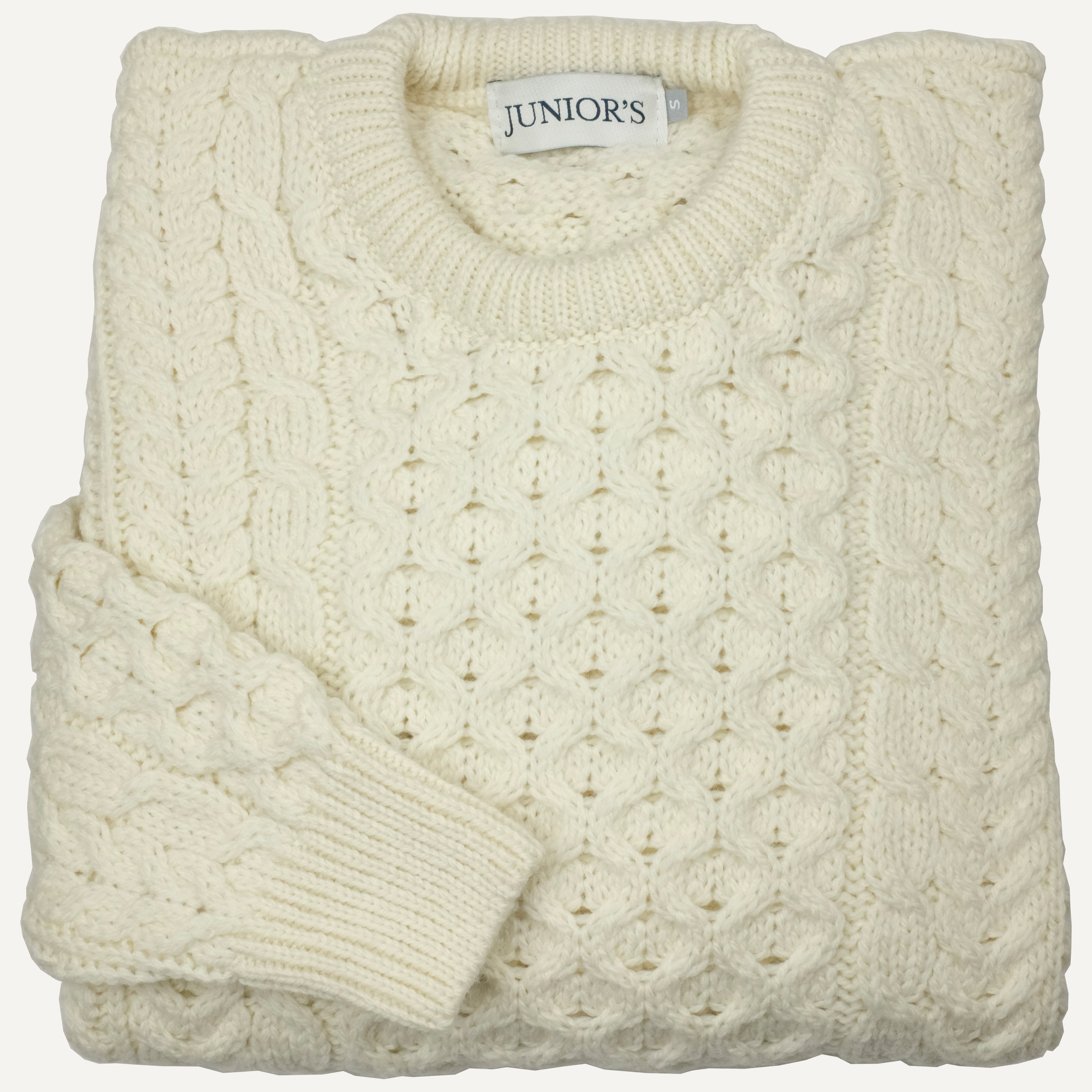 Natural Irish Fisherman Sweater