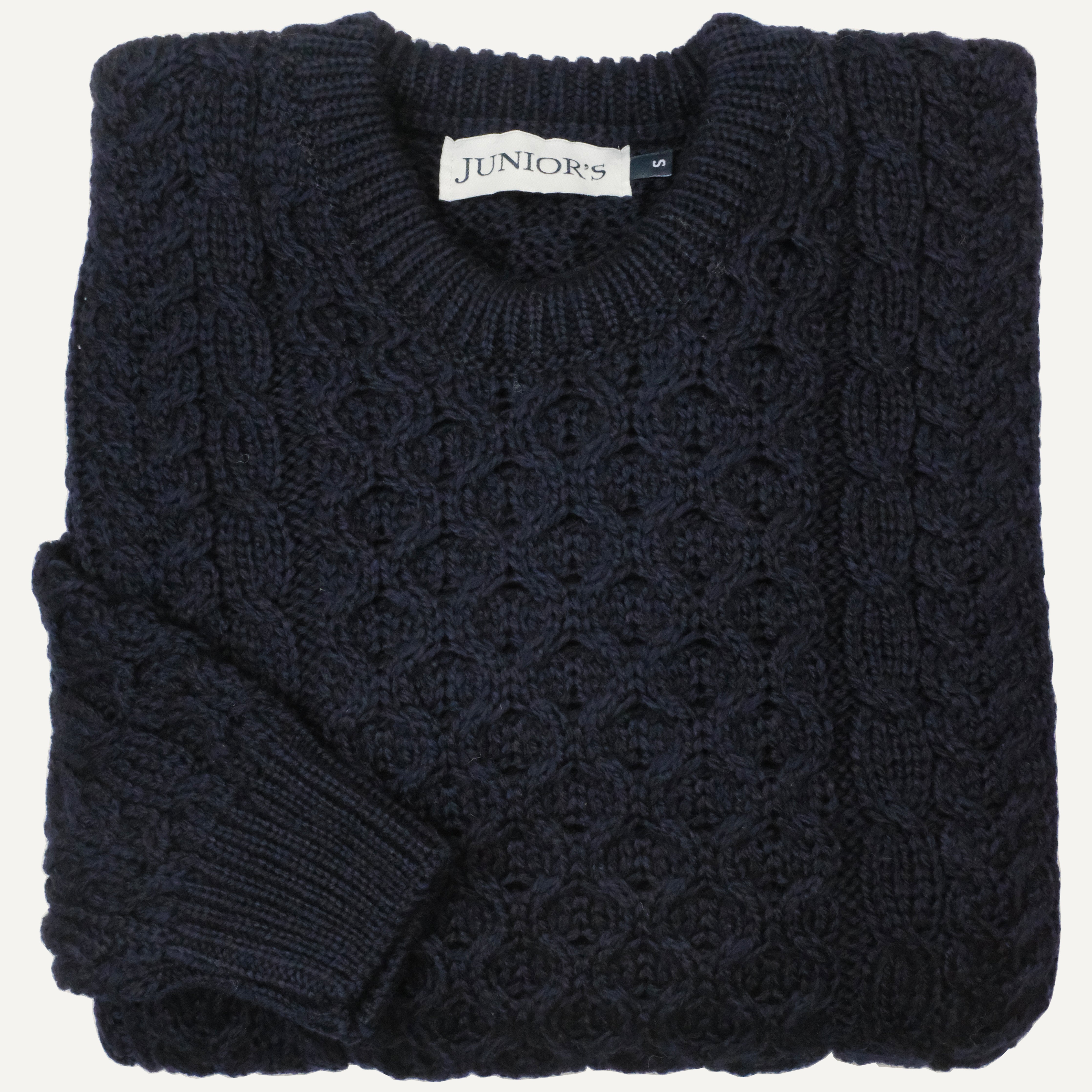 Navy Irish Fisherman Sweater