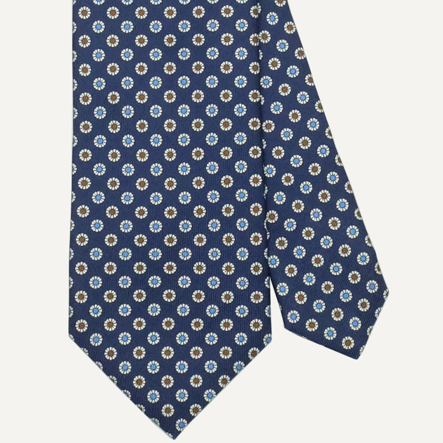 Navy Foulard Tie