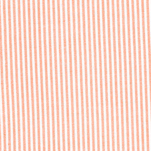 Orange & White University Stripe Oxford Cloth - Made-to-Order Shirt