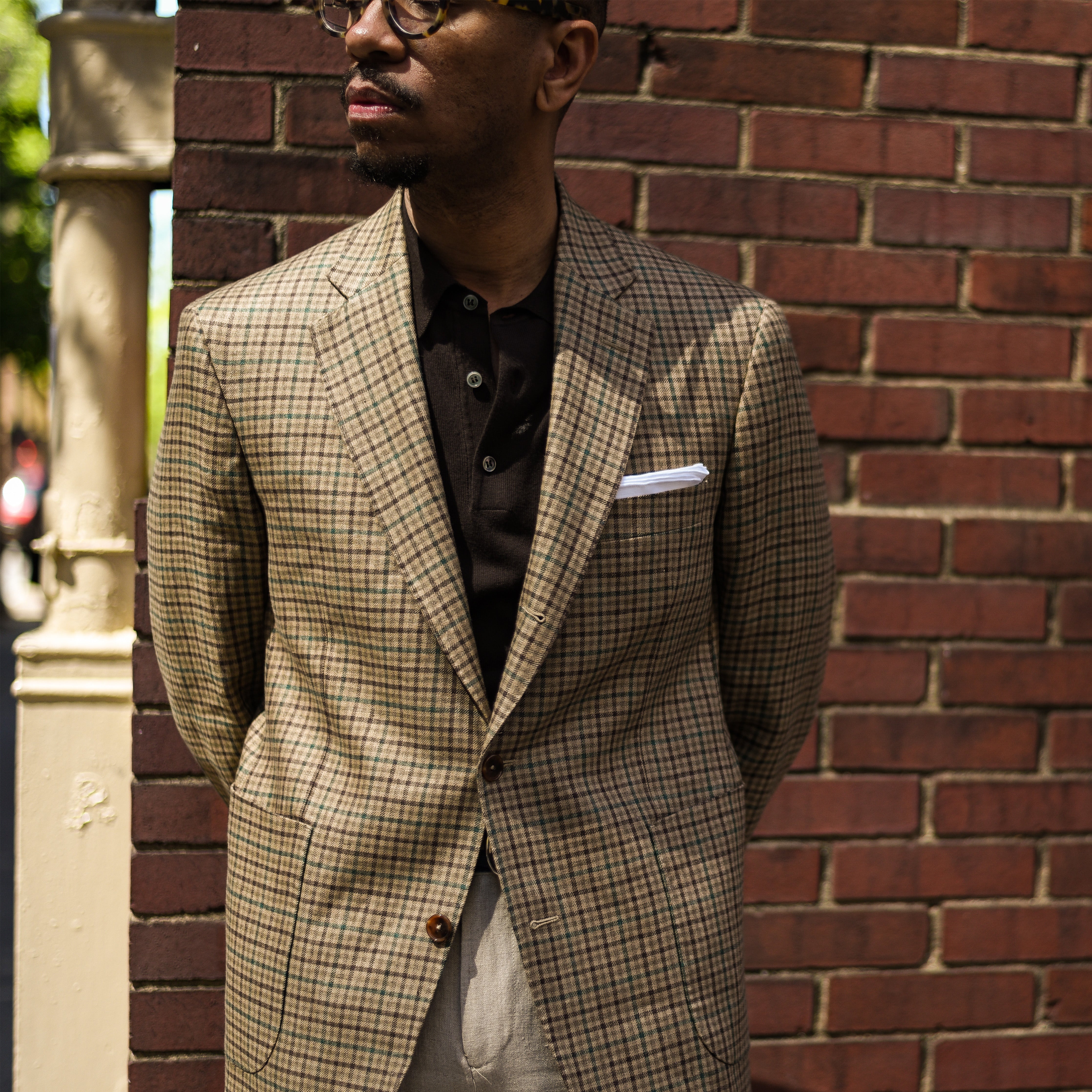 Tan Check Sport Coat