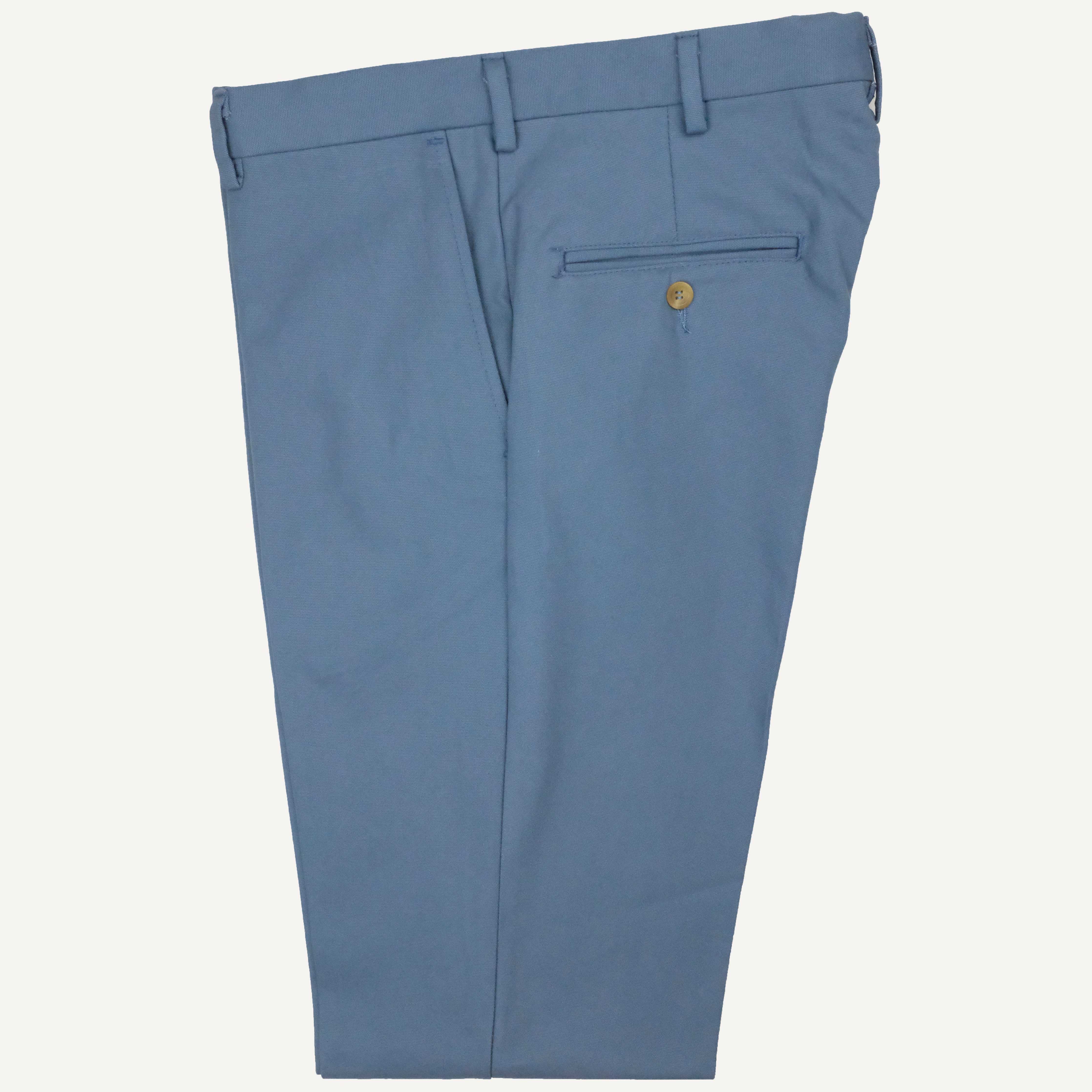 Steel Blue Cotton Canvas Trouser