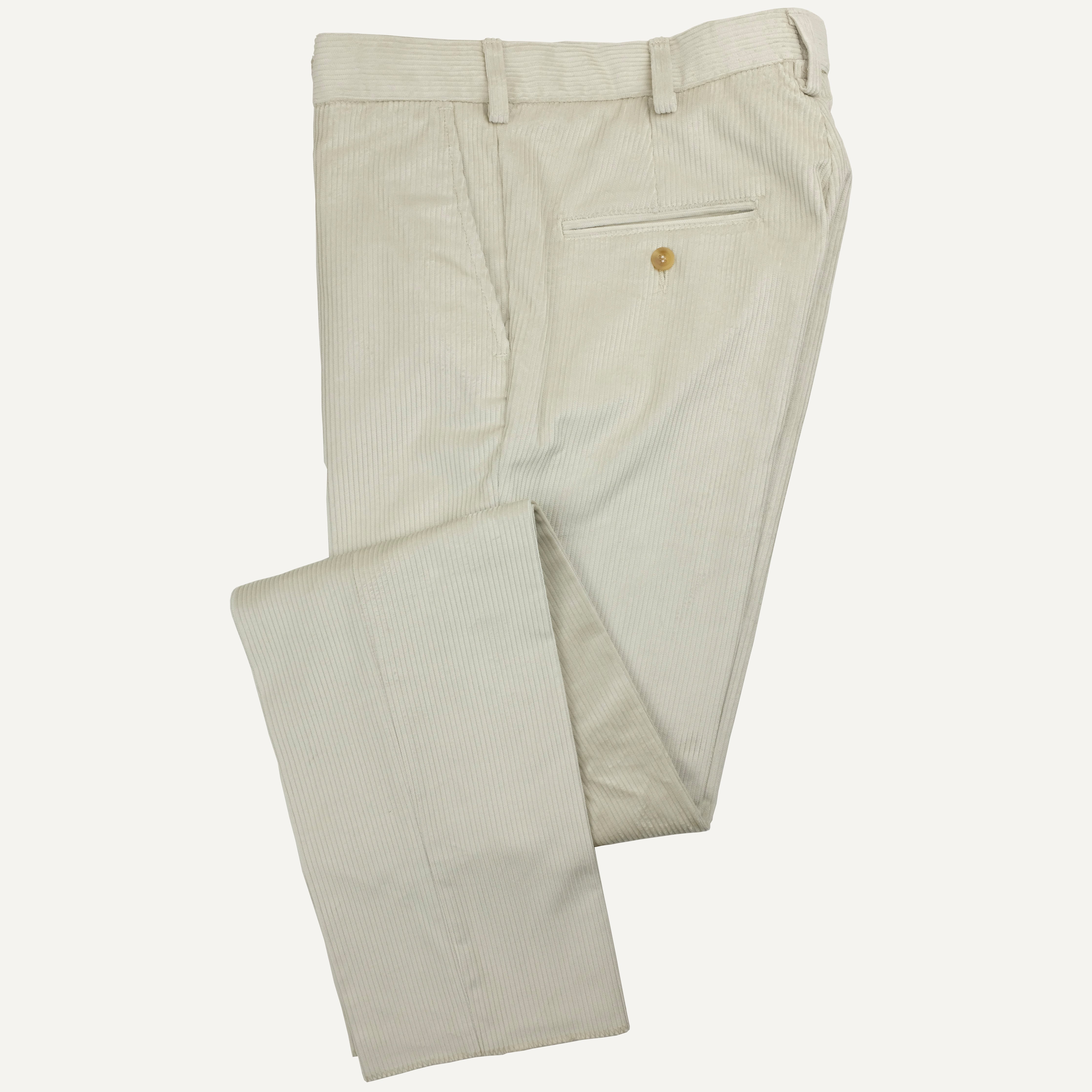 Stone Cotton Corduroy Trouser