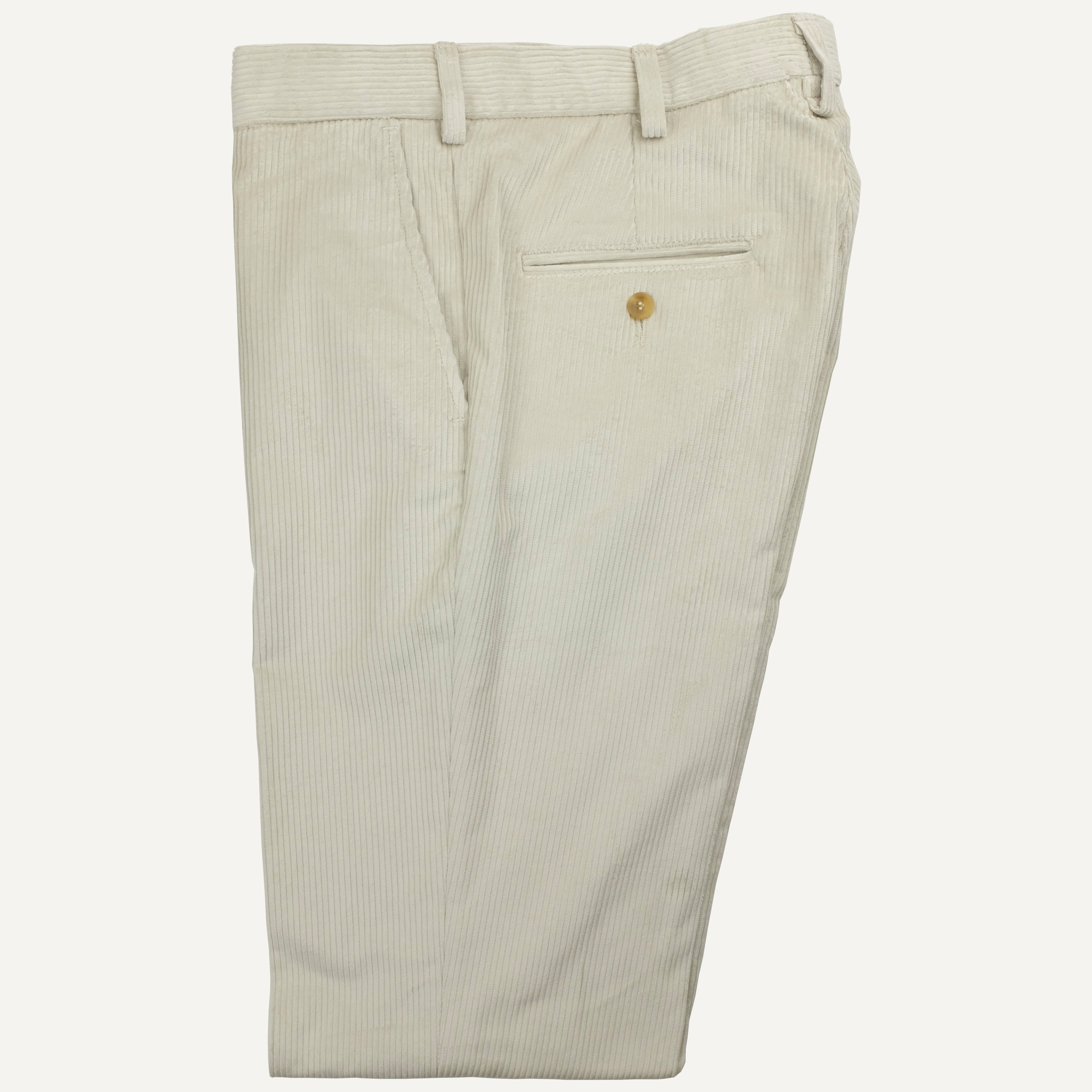 Stone Cotton Corduroy Trouser