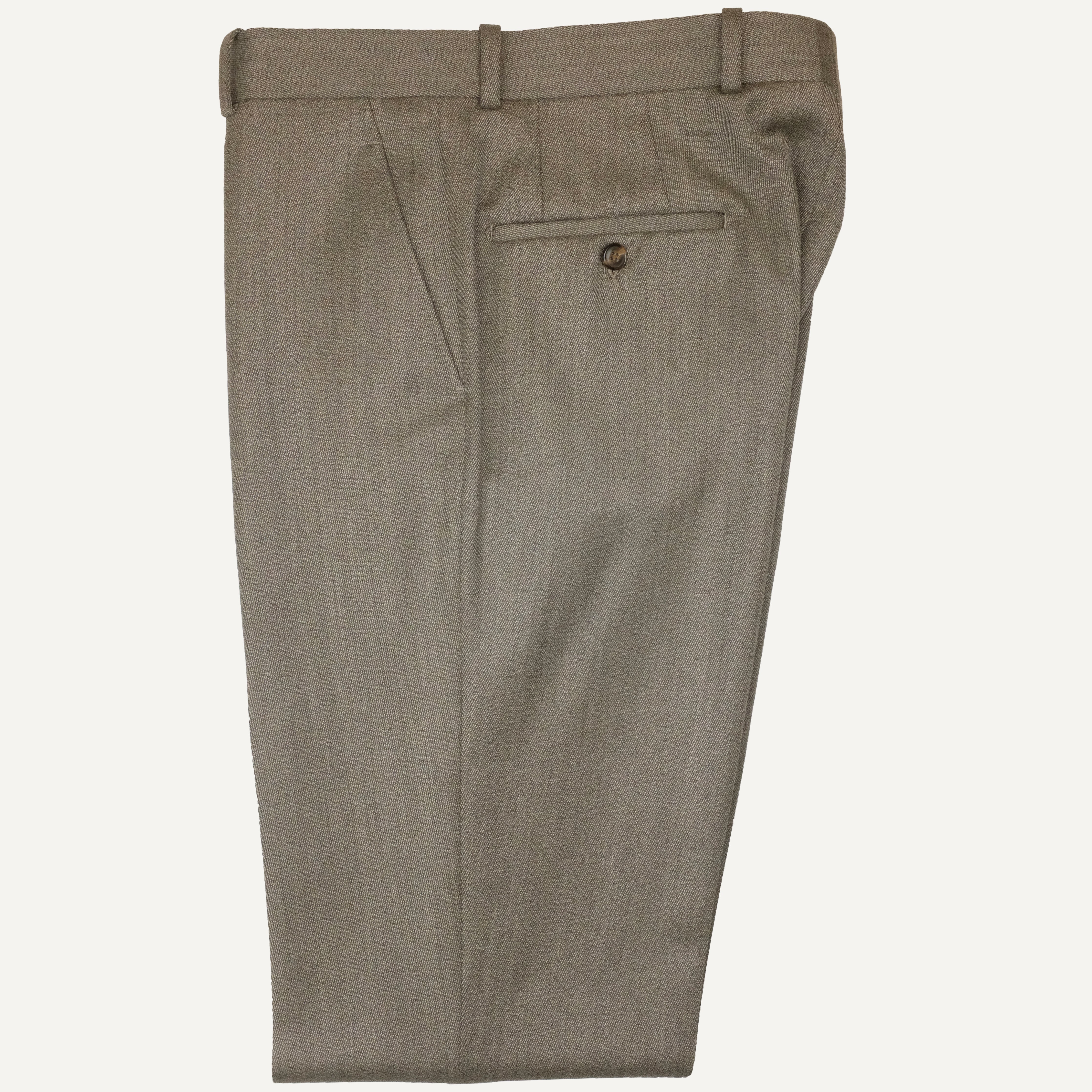 Tan Covert Twill Dress Trouser