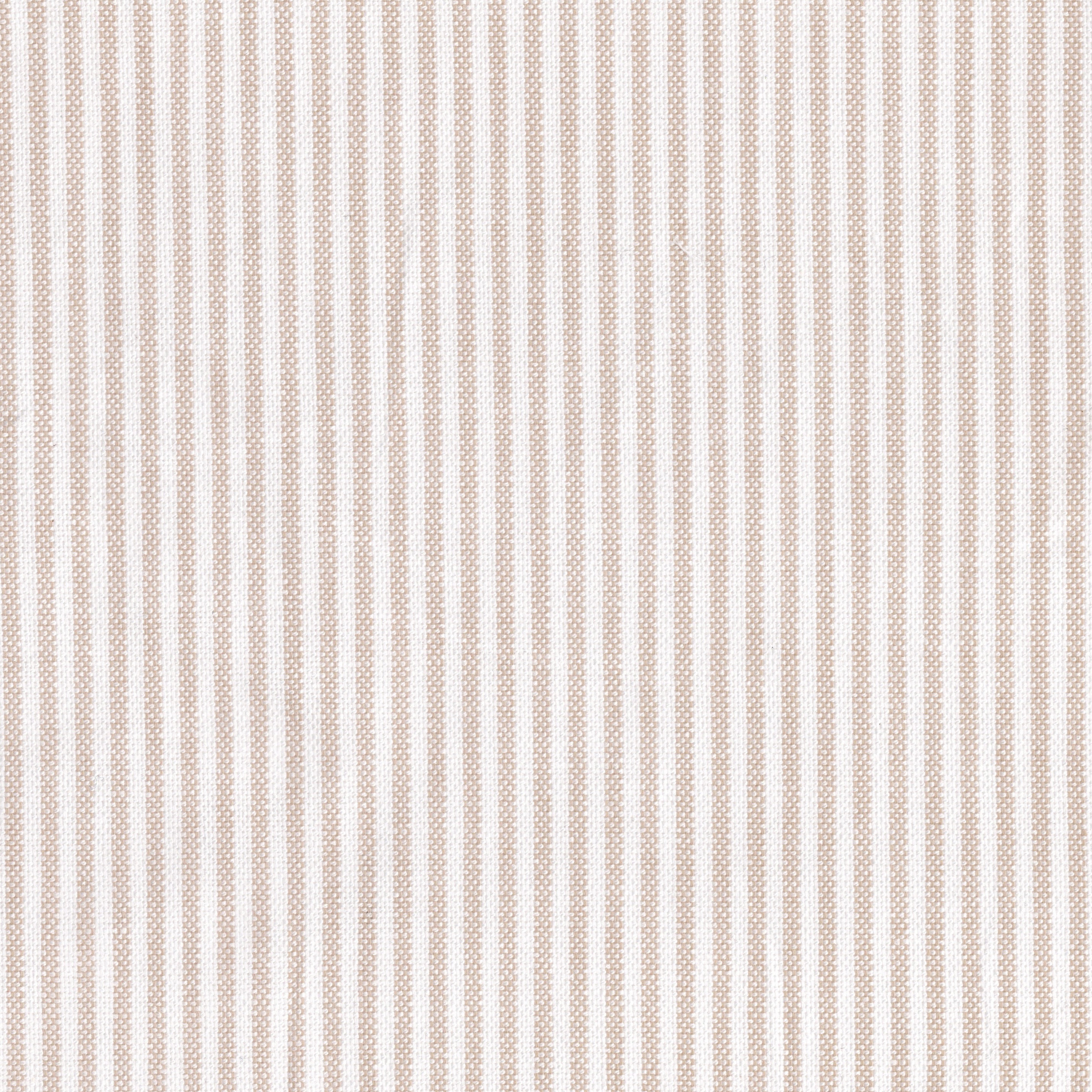 Tan & White University Stripe Oxford Cloth - Made-to-Order Shirt