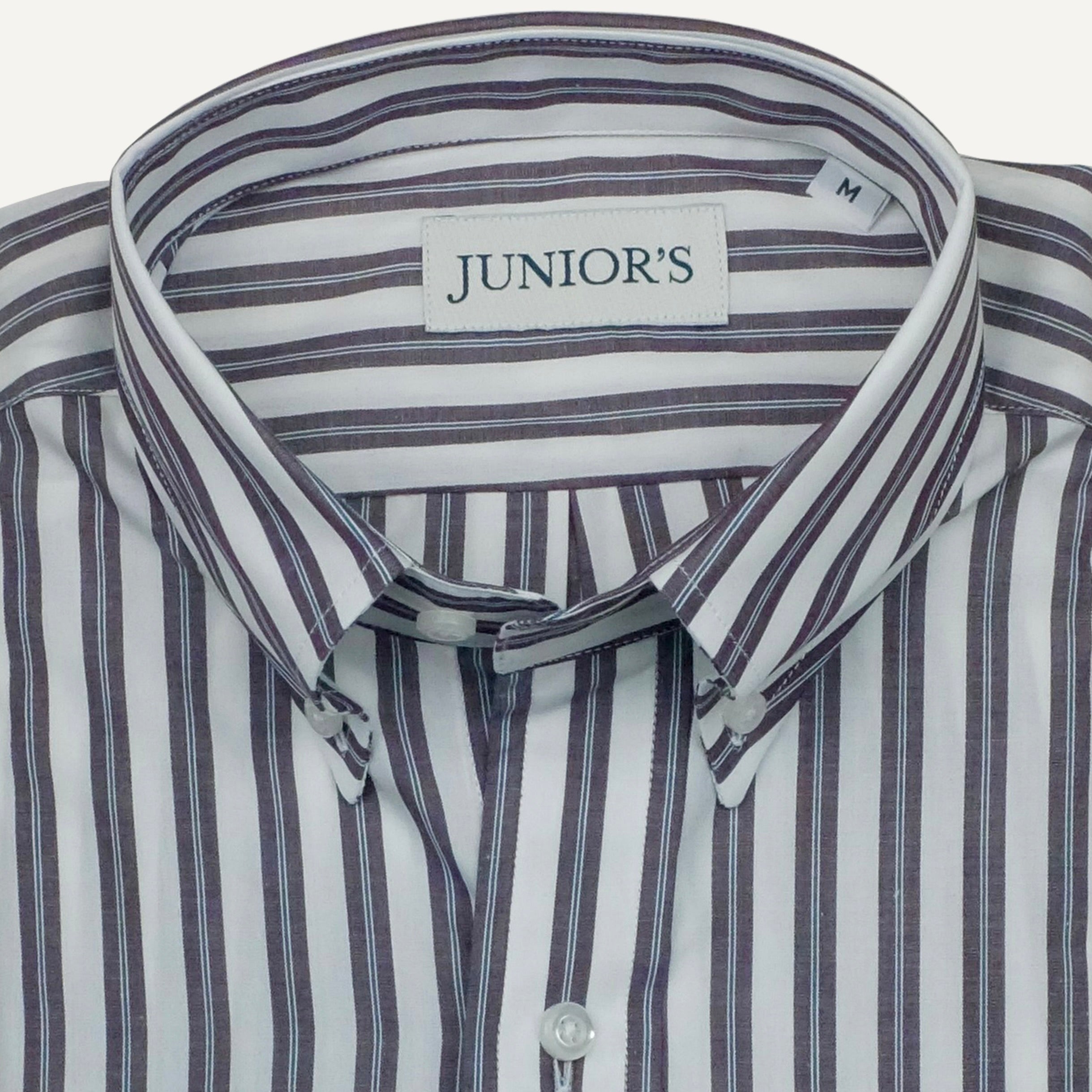 Wine Stripe Button-Down Sport Shirt