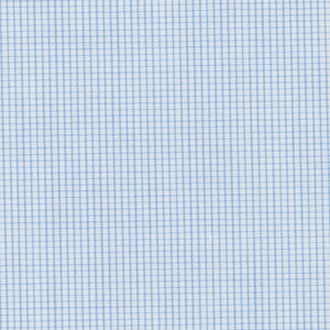 Blue Sky Mini Check Broadcloth - Made-to-Order Shirt