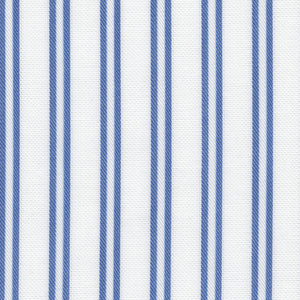 Blue Double Stripe Twill - Made-to-Order Shirt