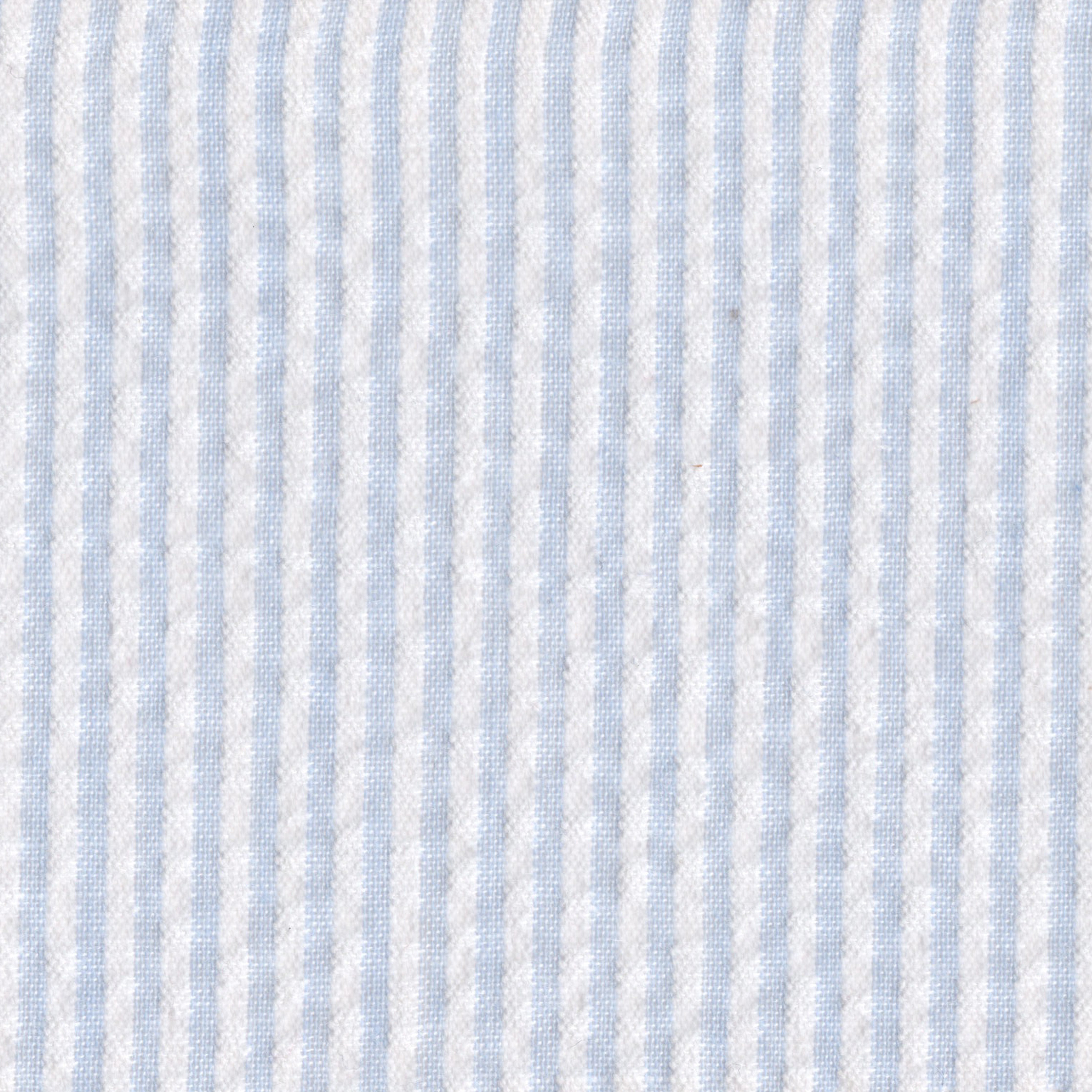 Blue Sky & White Stripe Seersucker - Made-to-Order Shirt