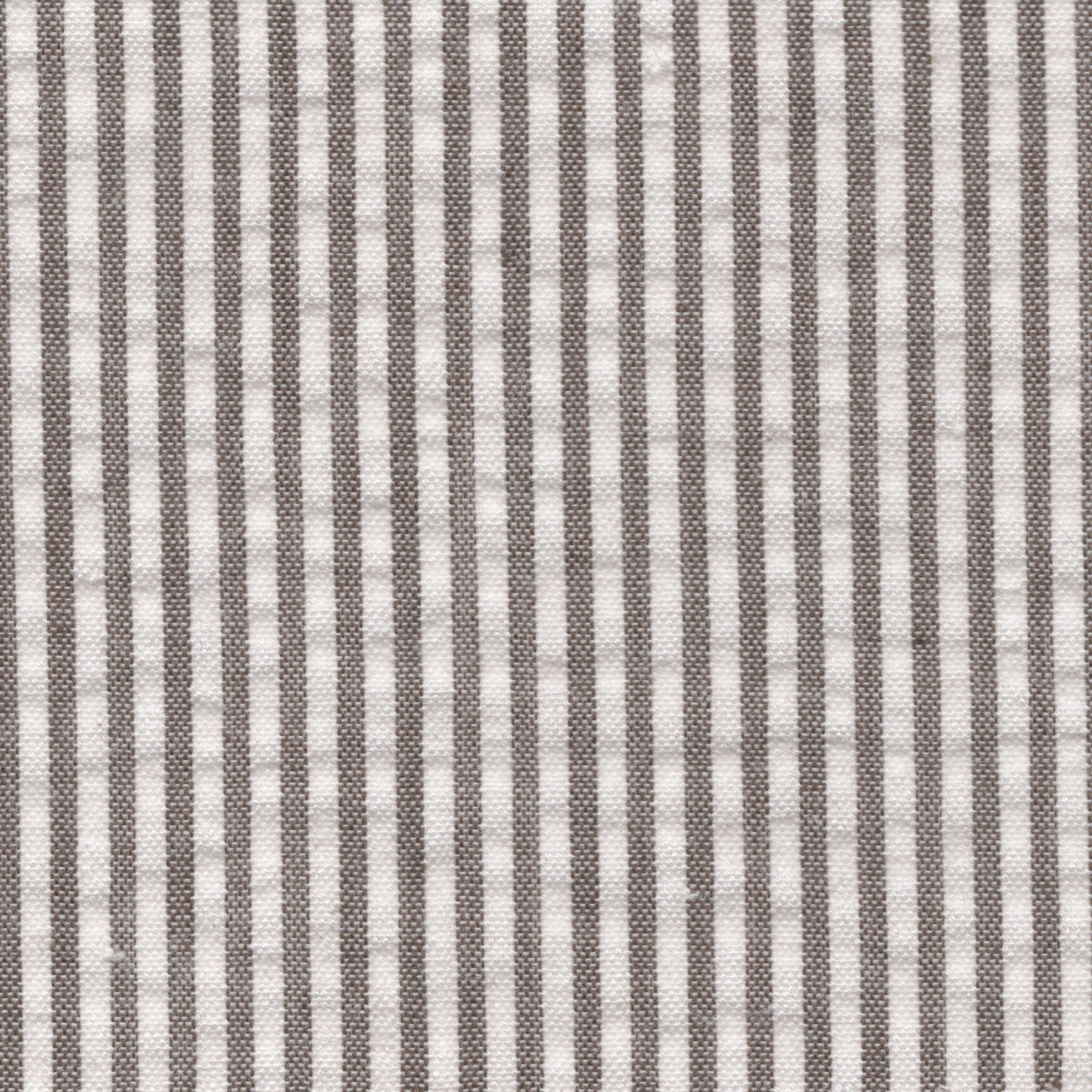 Brown & White Stripe Seersucker - Made-to-Order Shirt