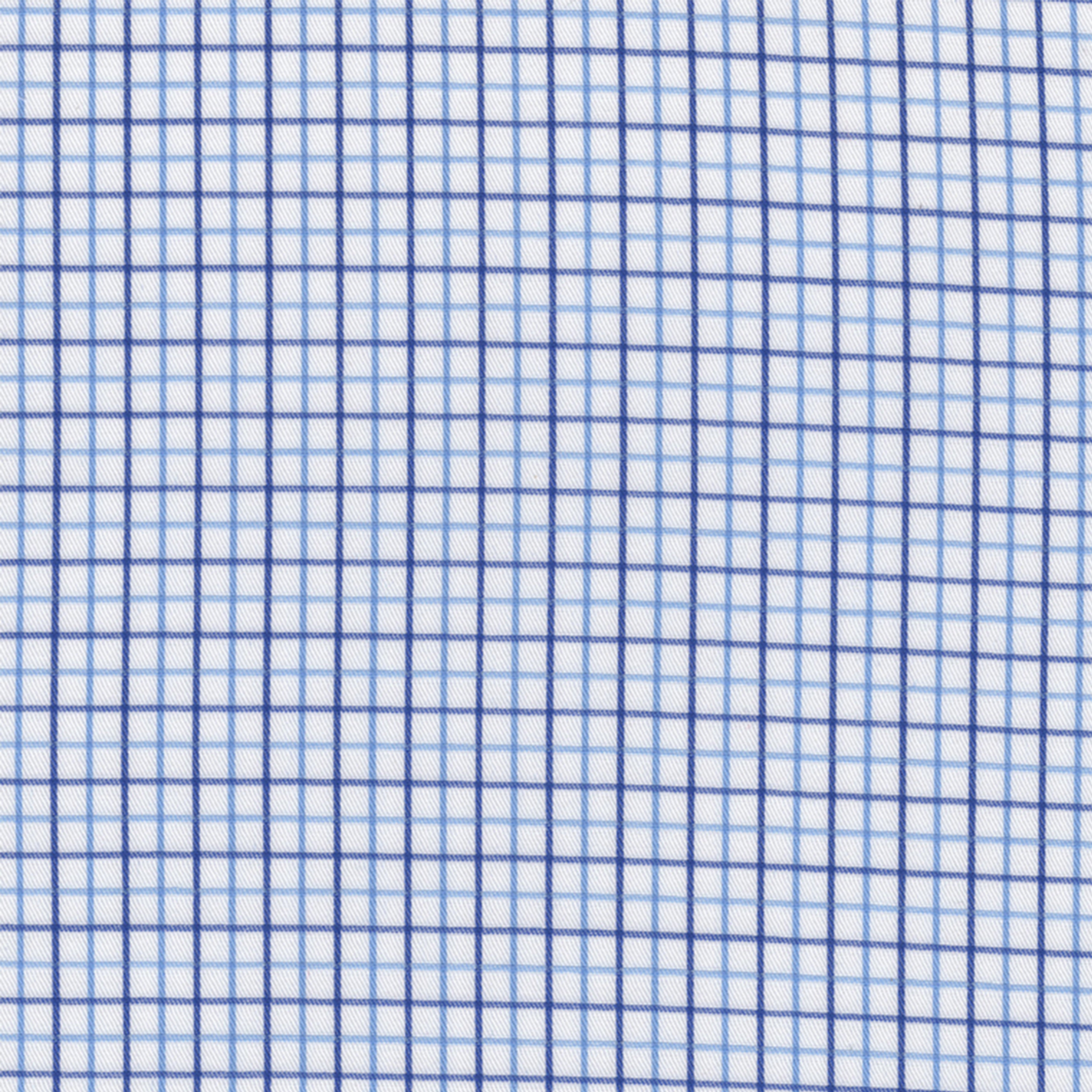 Blue & Sky Tattersall Check Broadcloth - Made-to-Order Shirt