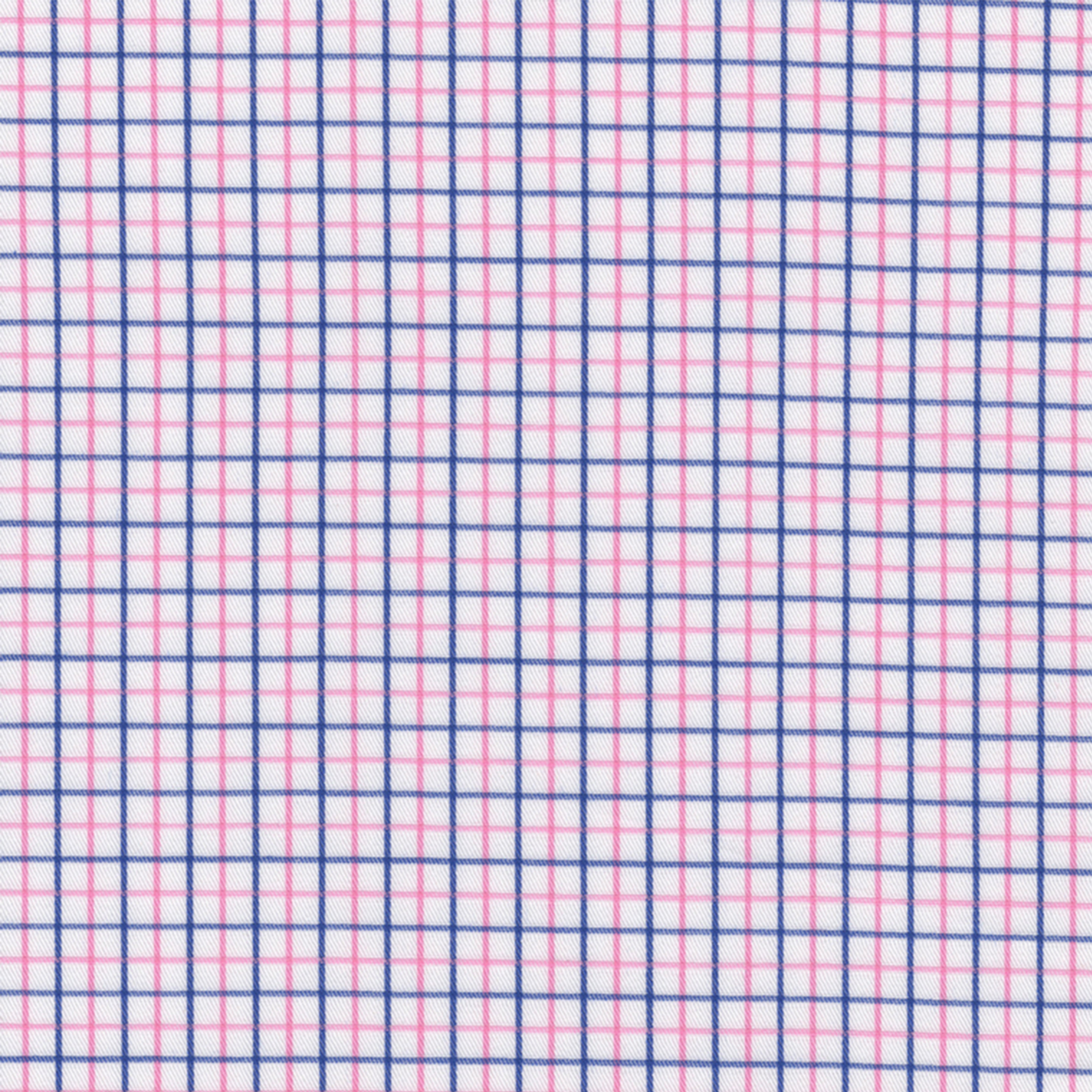 Blue & Pink Tattersall Check Broadcloth - Made-to-Order Shirt