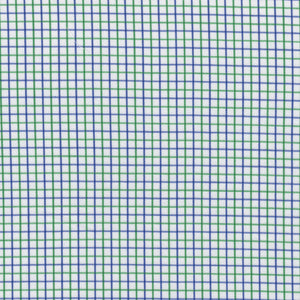 Blue & Green Tattersall Check Broadcloth - Made-to-Order Shirt
