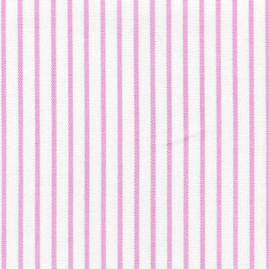 Pink & White Banker Stripe Broadcloth - Made-to-Order Shirt